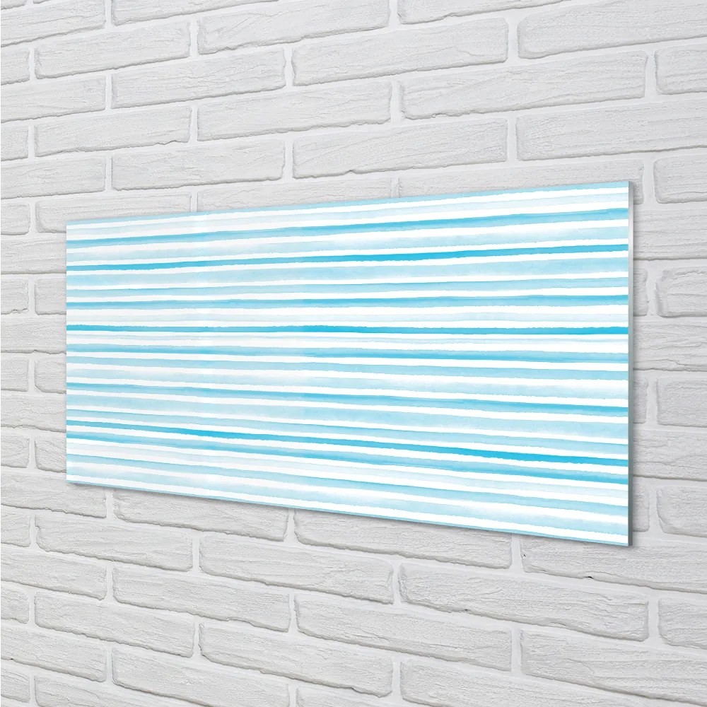 Quadro acrilico Strisce blu 100x50 cm