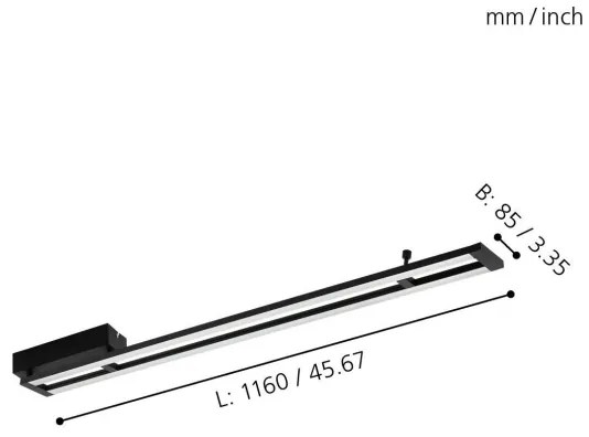 Eglo 98491 - Plafoniera dimmerabile a LED AMONTILLADO LED/27W/230V