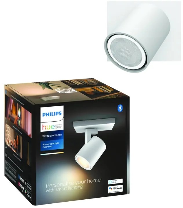 Faretto decorativo con fonte luminosa PHILIPS HUE Runner in alluminio