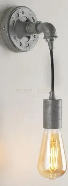 Applique a parete a pareteamarcord zincata 1 luce attacco e27 10x12...