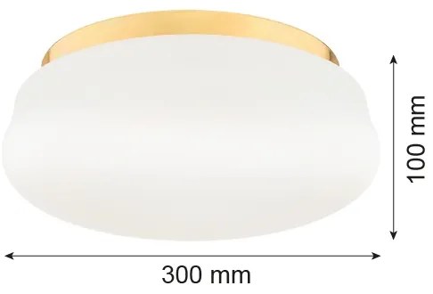 Argon 6142 - Plafoniera OMBRA 3xE27/15W/230V oro/bianco