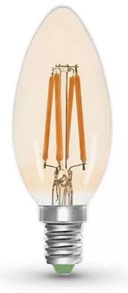 Lampadina LED CLASIC AMBER C35 E14/5W/230V 2200K -  Brilagi