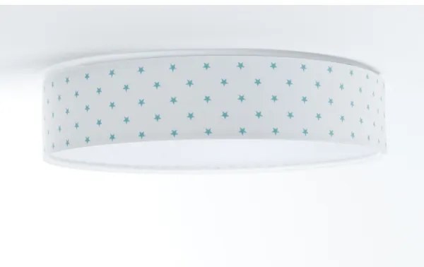 Lampada LED da soffitto GALAXY KIDS 24W 230V bianco/turchese stelle