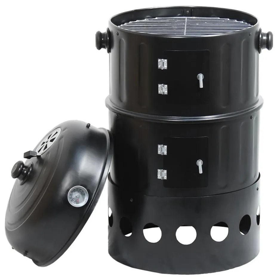 Affumicatoio a carbone 3in1 nero