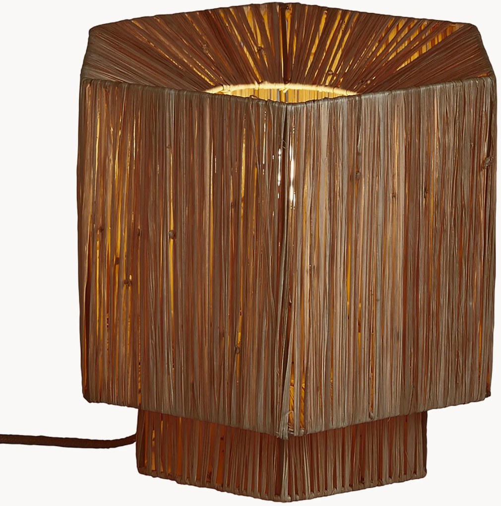 Lampada da tavolo in rafia Panama