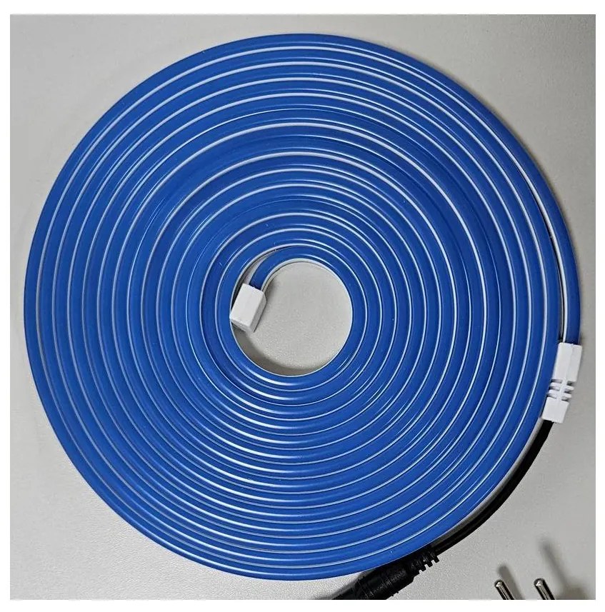 Striscia LED flessibile NEON LED/10W/230V 5 m IP65 blu