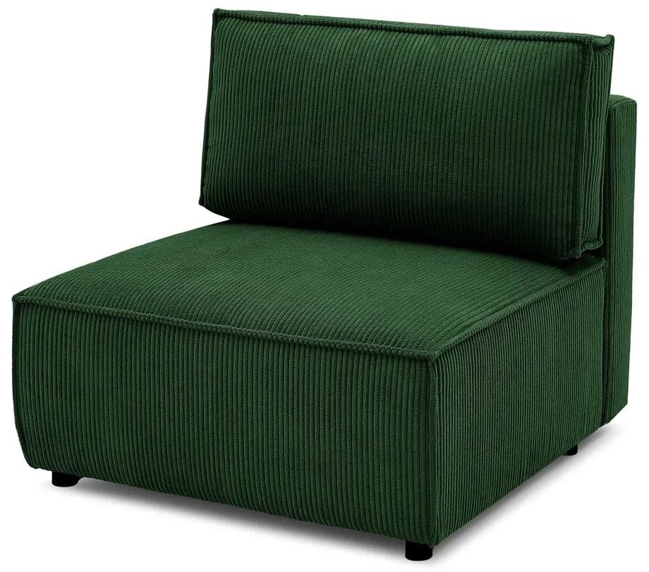 Modulo divano in velluto a coste verde variabile Nihad modular - Bobochic Paris