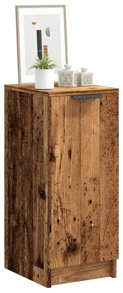 Scarpiera Legno Vecchio 29,5x35x70 Cm İn Legno Multistrato /