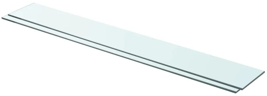 Mensole İn Vetro Trasparente 2 Pz 90x12 Cm /