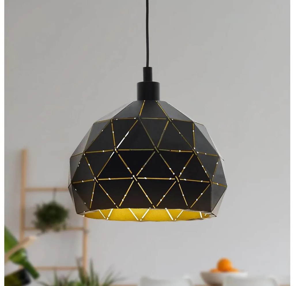 Eglo 97845 - Lampadario a sospensione con filo ROCCAFORTE 1xE27/60W/230V