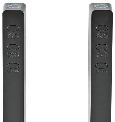 Nedis GALDP110BK - Lampada da tavolo LED RGB ricaricabile LED/250 mAh