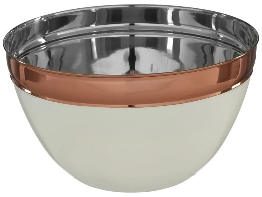 Ciotola in acciaio inox in rame e beige ø 26 cm Prescott - Premier Housewares