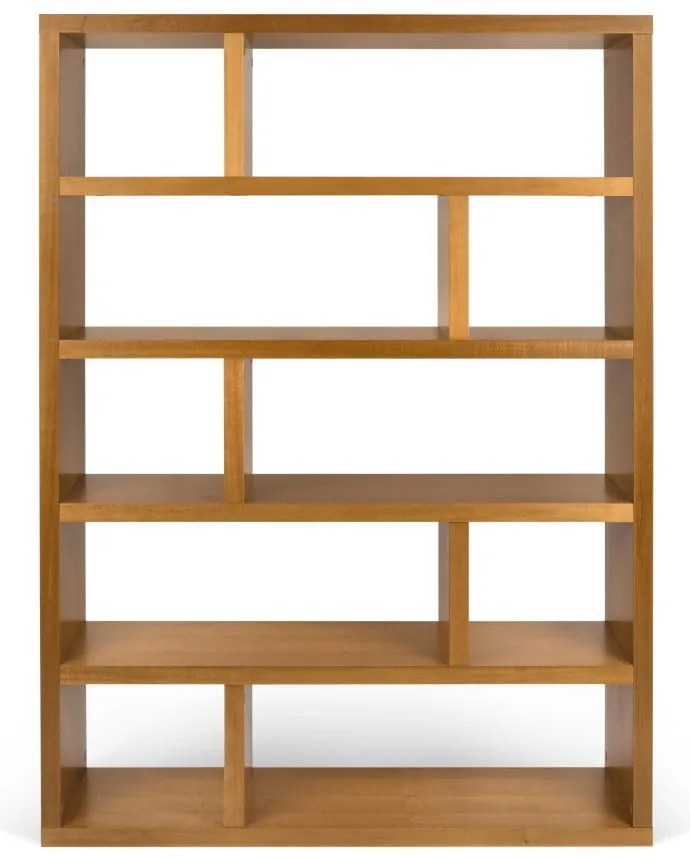 Libreria in legno esotico 120x173 cm Dublin - TemaHome