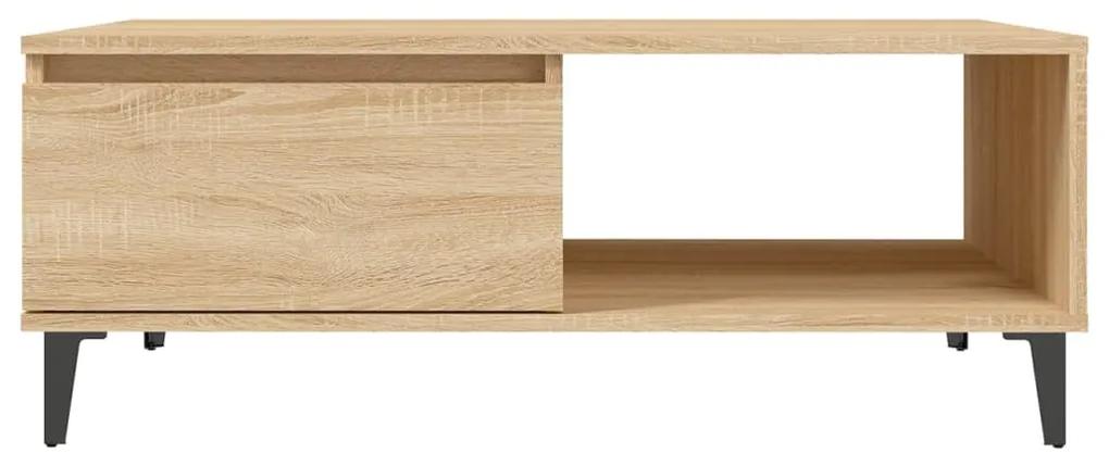 Tavolino da salotto rovere sonoma 90x60x35 cm in truciolato