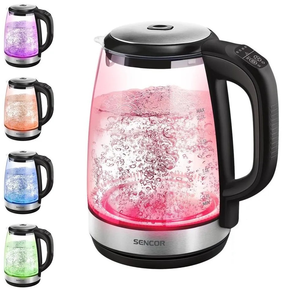 Sencor - Bollitore con termoregolazione 2 l 2200W/230V