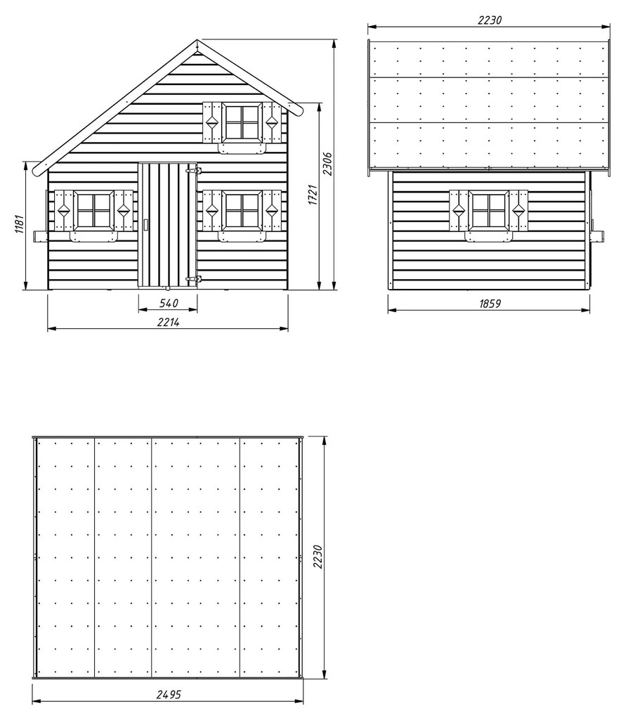 SEBA - casetta in legno per bambini