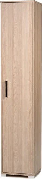 Scarpiera in legno nobilitato 1 anta ripiani interni 37x189h cm Rovere