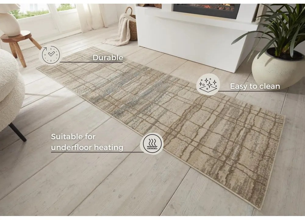 Passatoia beige 80x200 cm Terrain – Hanse Home