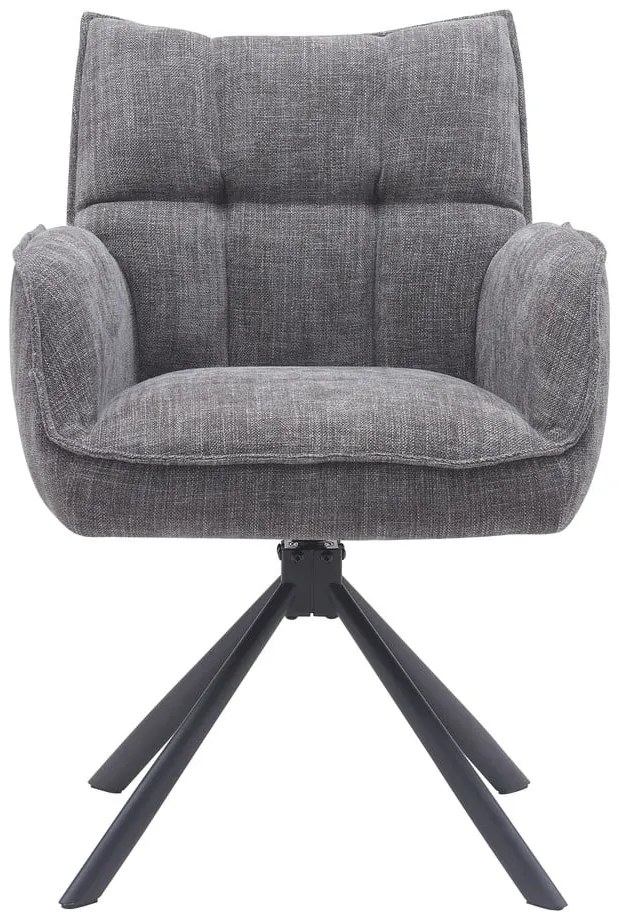 Set di sedie da pranzo grigia in imbottito 2 pz Marilla – Unique Furniture