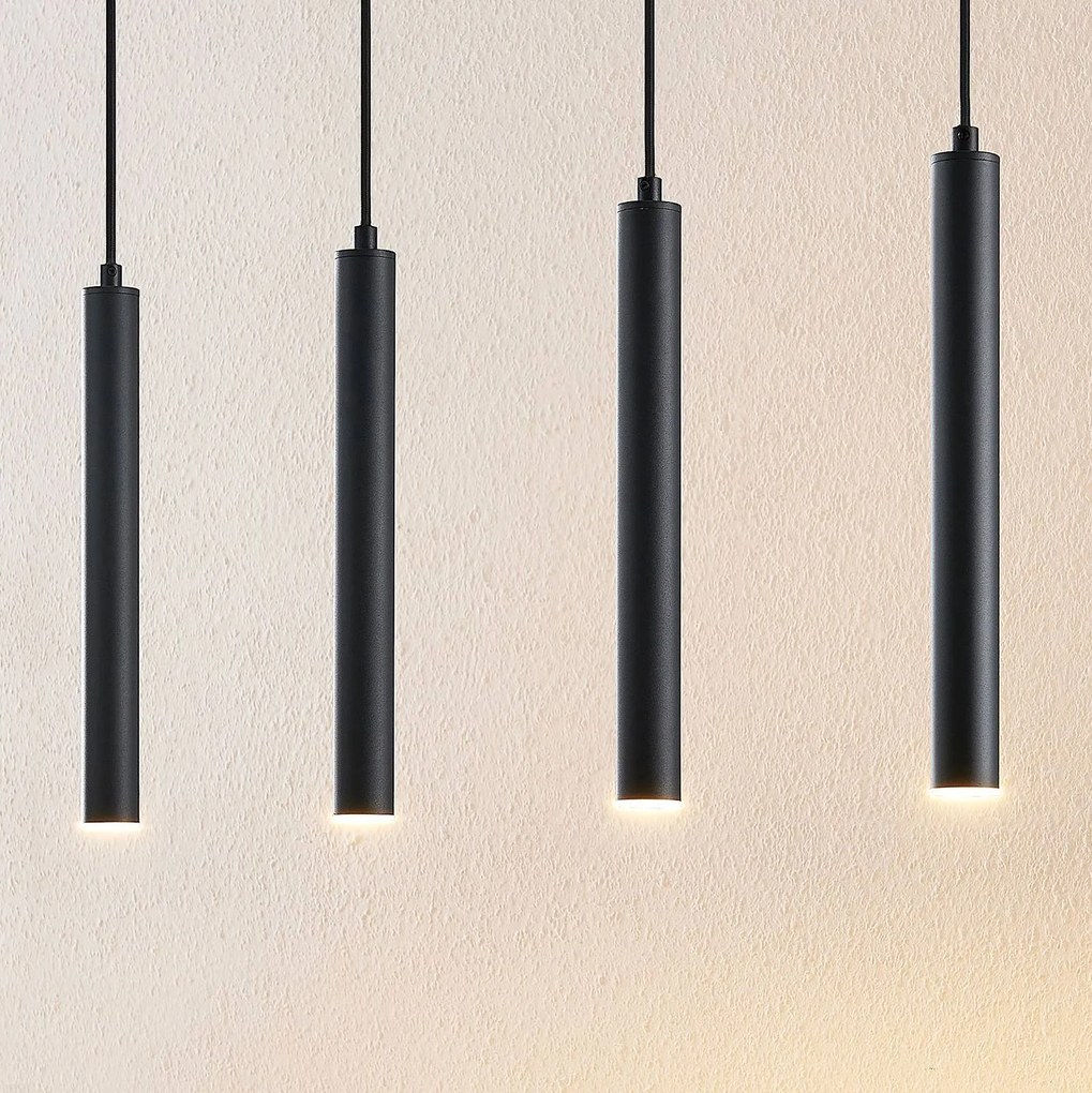 Lampada LED a sospensione Arcchio Kammeron, nero, metallo, 80 cm Kammeron, Nero, Soggiorno / Sala da pranzo, Metallo, Moderno