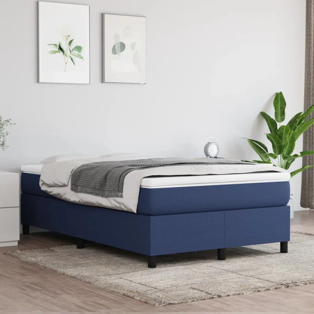 Giroletto Senza Materasso Blu 120x200 Cm İn Tessuto /