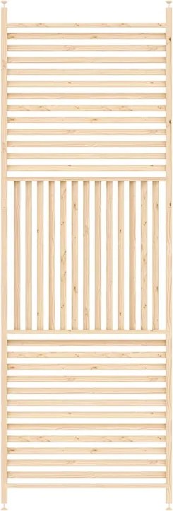 Parete divisoria Ischia in legno L 83 x H 264 cm naturale
