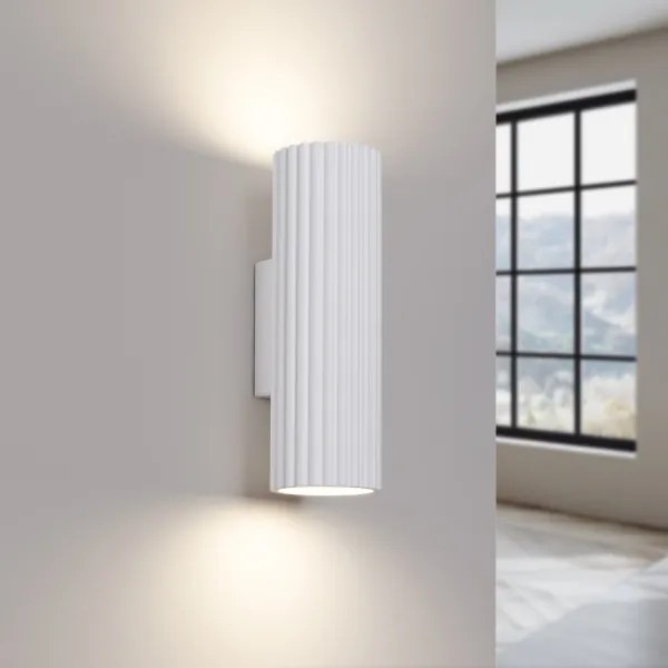 Sollux SL.1647 - Applique KARBON 2xGU10/10W/230V bianco