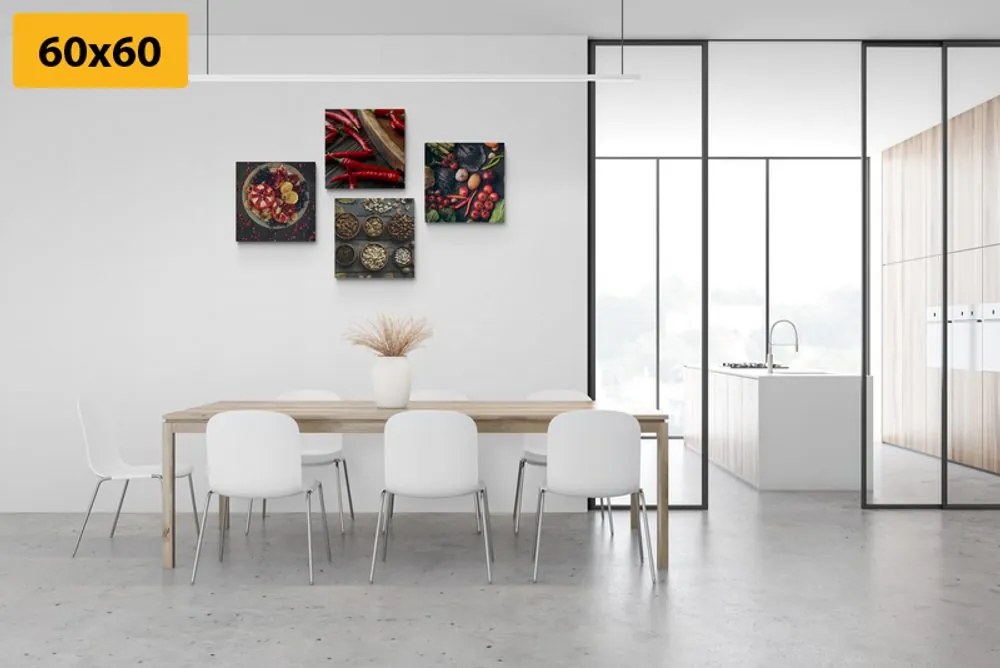 Set di quadri – Specialità culinarie