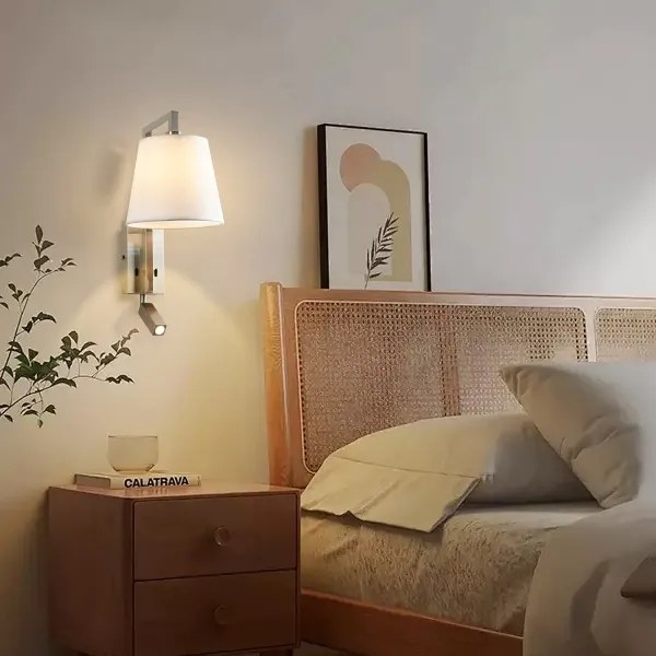 Brilagi - Applique a LED RAYA 1xE14/40W/230V + LED/3W bianco/cromo opaco