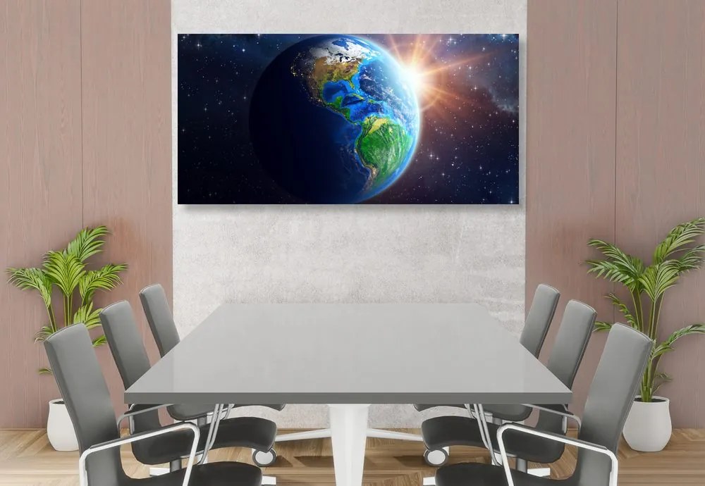 Stampa su tela – Pianeta Terra blu