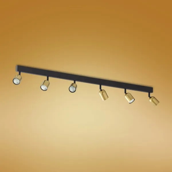 Faretto TOP 6xGU10/10W/230V oro/nero