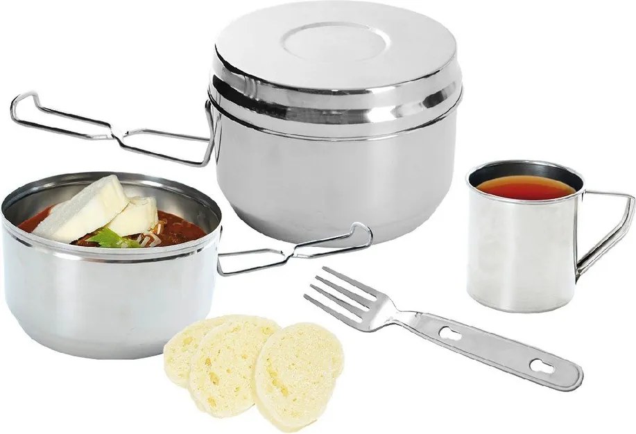 Casseruola 7 pezzi in acciaio inox Traccia - Orion