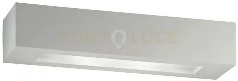 Applique a parete candida bianca 2 luci attacco e14 36x9x7cm in ges...