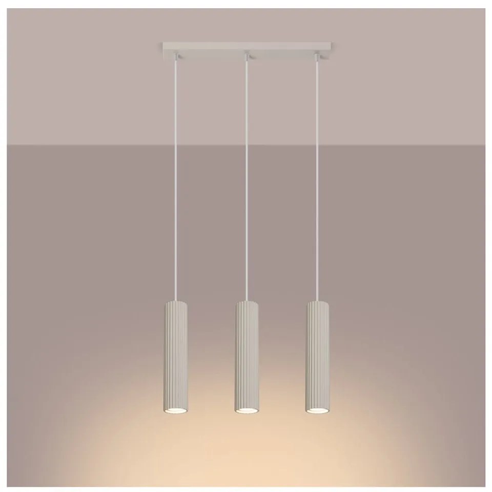 Lampadario color crema Gleam – Sollux