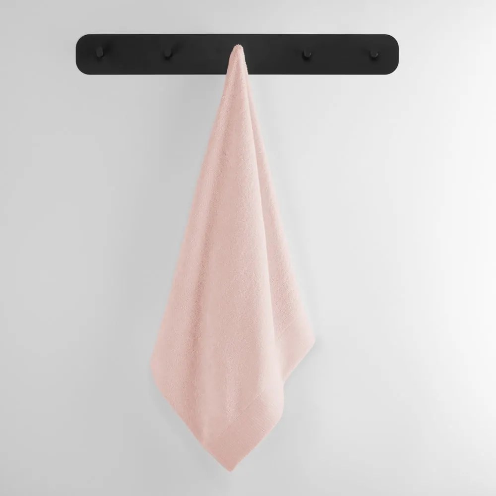 Set di asciugamani per viso e corpo tipo terry rosa chiaro in cotone 10 pz Amari – Restilo