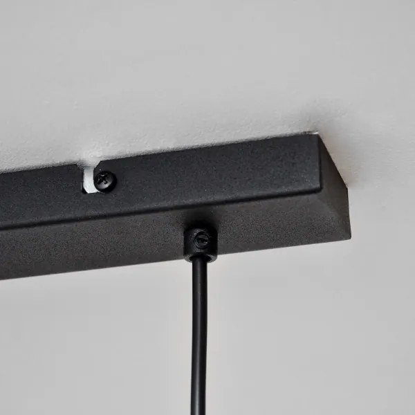 LED Lampadario a sospensione con filo TUBA 3xGU10/4,8W/230V nero