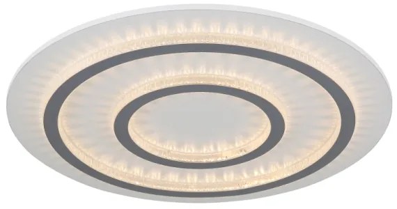 Globo 48042-60W - JAYDEN Lampada da soffitto LED dimmerabile 60W/230V, Ø55 cm, Bianca + Telecomando