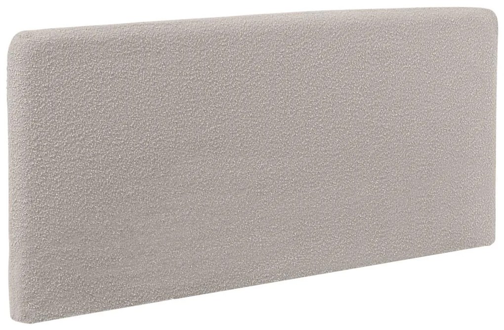 Kave Home - Testiera sfoderabile Dyla in shearling grigio chiaro per letto da 160 cm