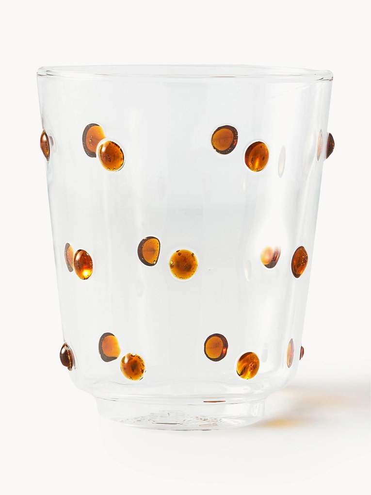 Set di 2 bicchieri in vetro borosilicato soffiato Nob