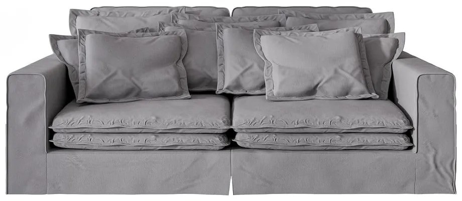 Divano grigio chiaro 236 cm Nora – Ropez