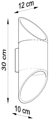 Applique PENNE 30 1xG9/40W/230V bianco