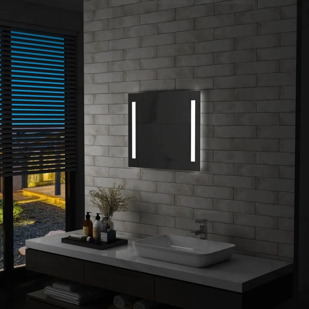 Specchio Da Parete A Led Per Bagno 60x50 Cm /