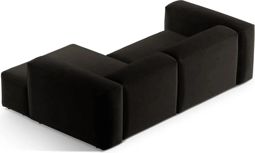 Divano angolare nero (con penisola a destra/con chaise lounge) Bergamo – Cosmopolitan Design