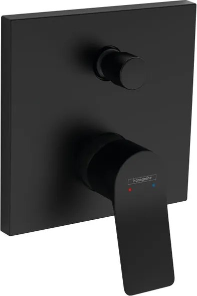 Rubinetto per vasca getto a cascata d'acqua monocomando Vivenis nero opaco HANSGROHE
