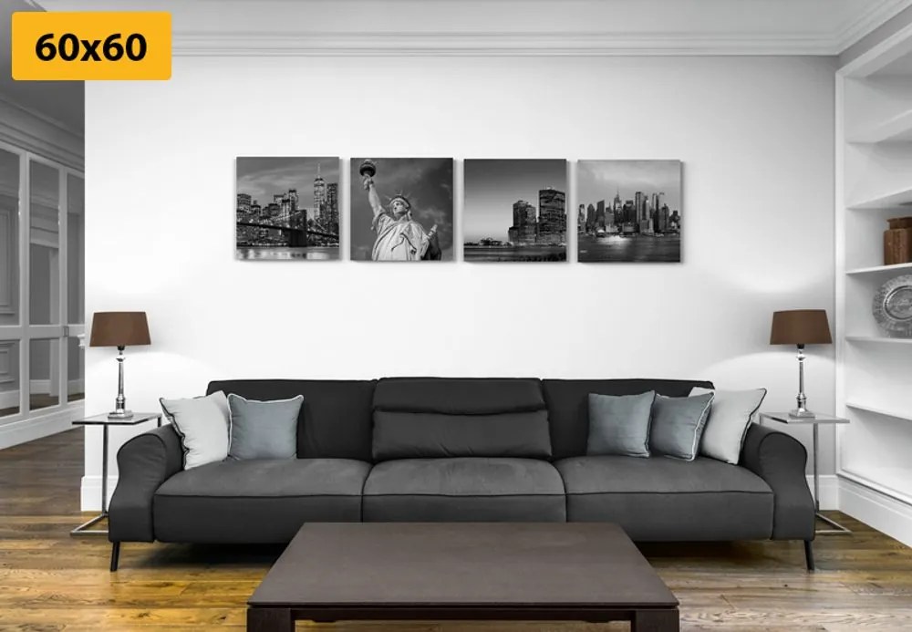 Set di quadri – New York in bianco e nero