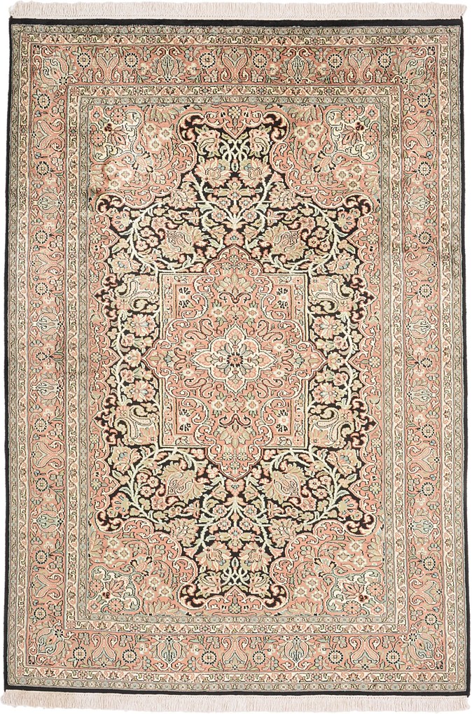 Cashmere Silk Tappeto orientale 120x180 (Indian) Annodato A Mano