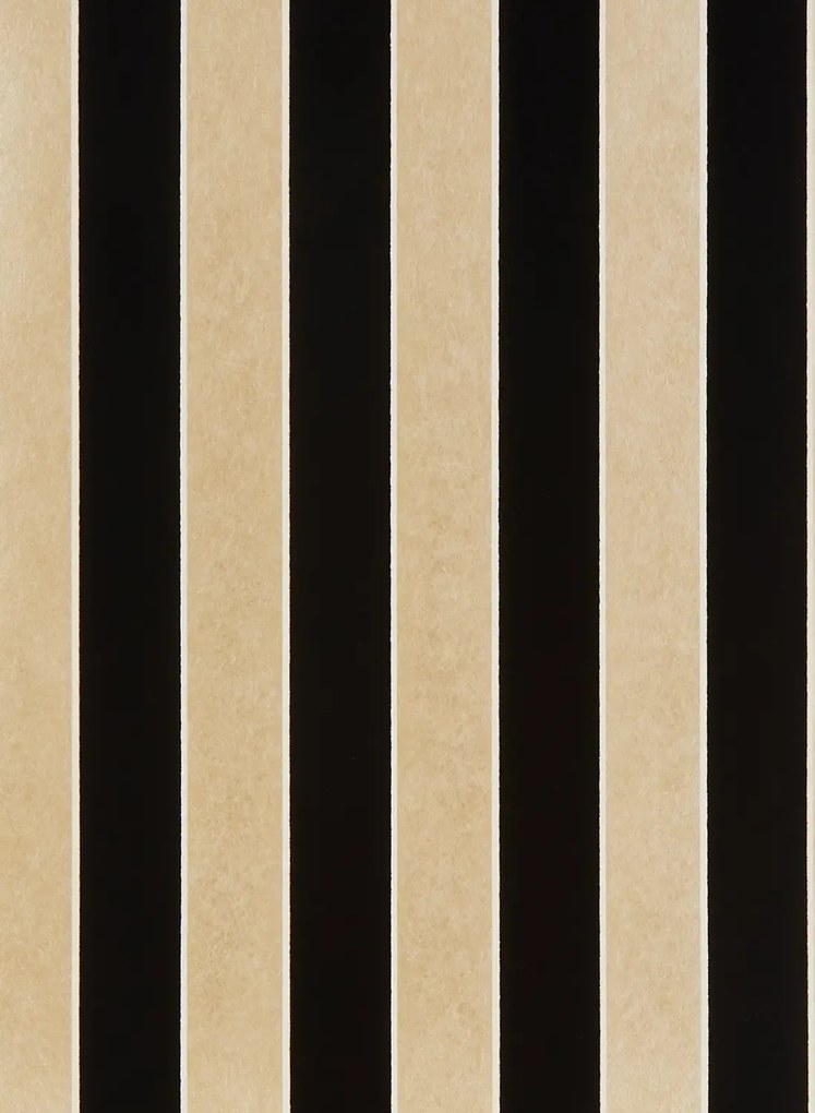 Osborne & Little Tapete Regency Stripe - Gold/ Black