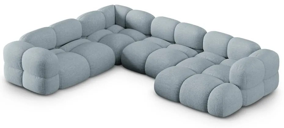 Divano angolare azzurro (con penisola a sinistra/a U) Loretto – Cosmopolitan Design