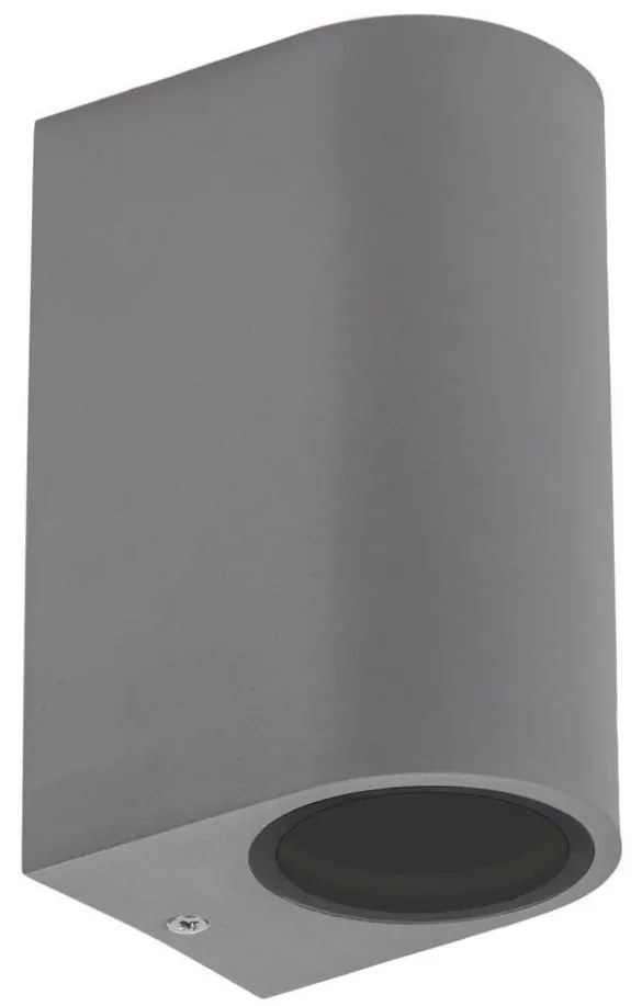Applique da esterno PARETE 2xGU10/6W/230V IP54 grigia