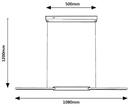 Rabalux 72231 - Lampadario LED a sospensione con filo SINDRI LED/36W/230V